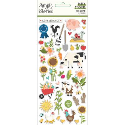 Simple Stories Homegrown - Puffy Stickers